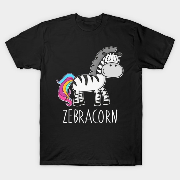 Zebracorn Unicorn Zebra Novelty Shirt T-Shirt by AwesomeApparel